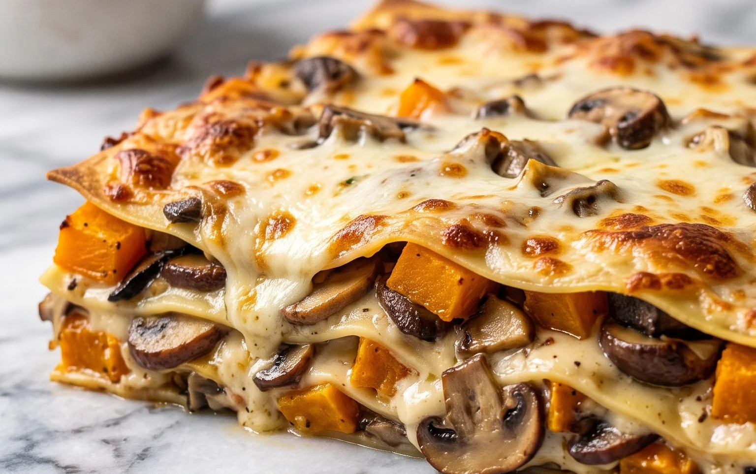 Lasagnes Végétariennes Butternut Champignons : Recette Facile